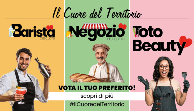 Settegiorni celebra le storie del territorio con tre grandi iniziative: Barista del Cuore, Negozio del Cuore e Totobeauty!