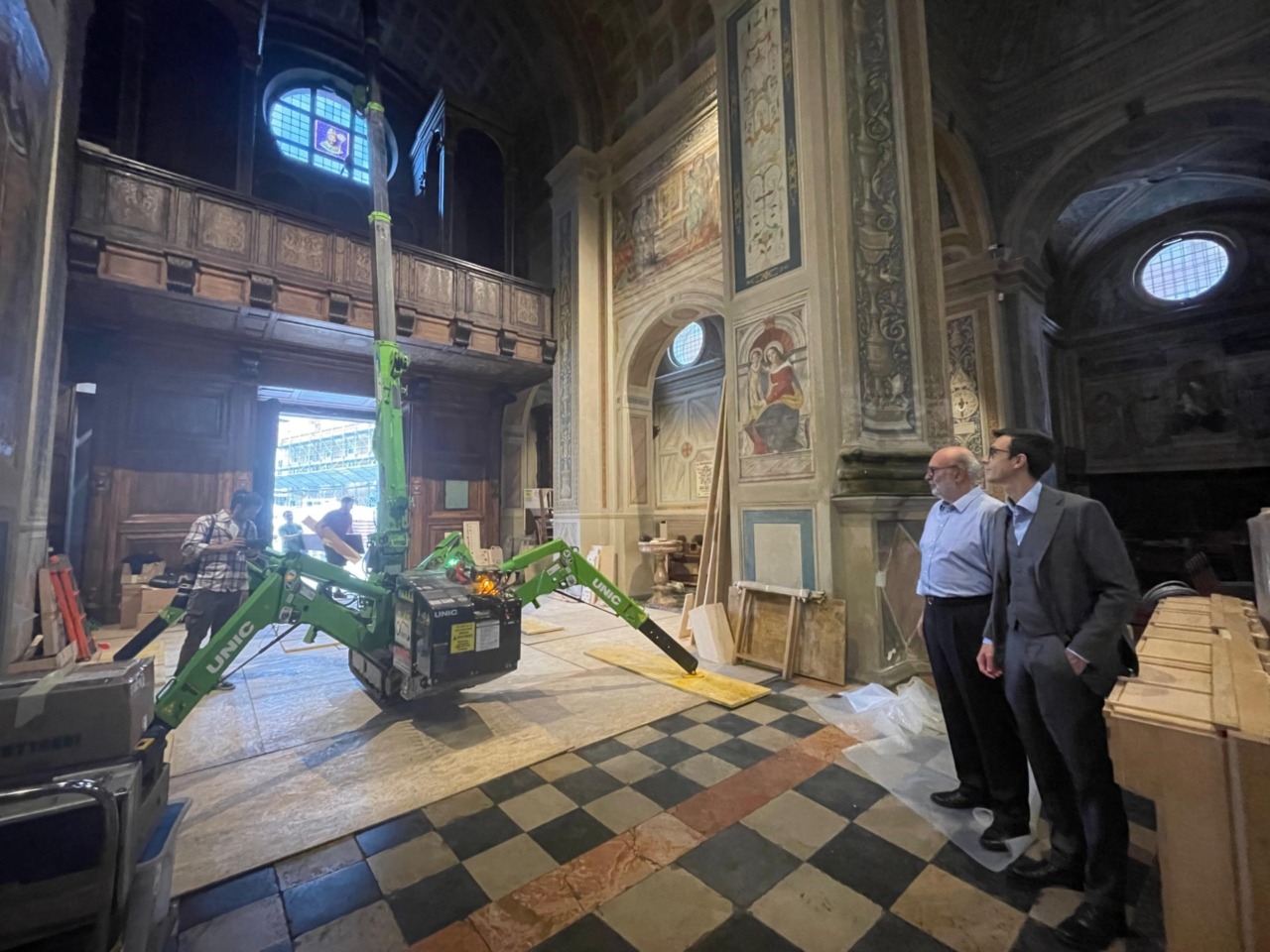 L'antico organo è tornato in basilica: via al montaggio