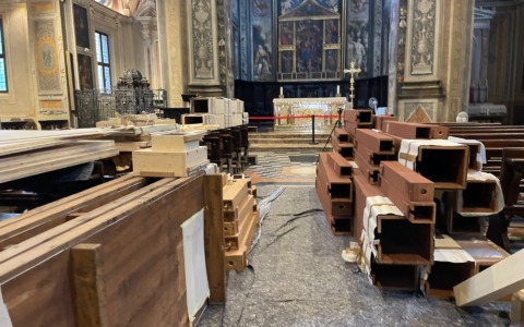 L’antico organo è tornato in basilica: via al montaggio
