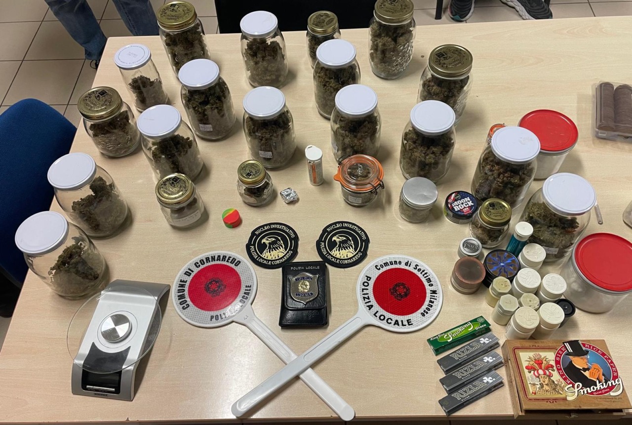 Mezzo chilo di droga in casa: arrestato a Cornaredo