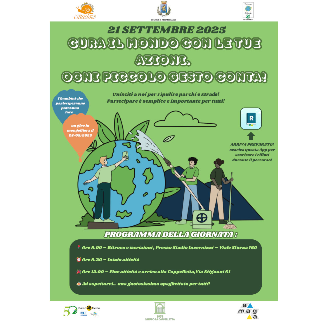 L’invito dell’Amministrazione alla giornata ecologica