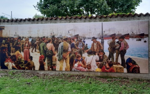 Un nuovo murale in paese per ricordare quando gli emigranti eravamo noi