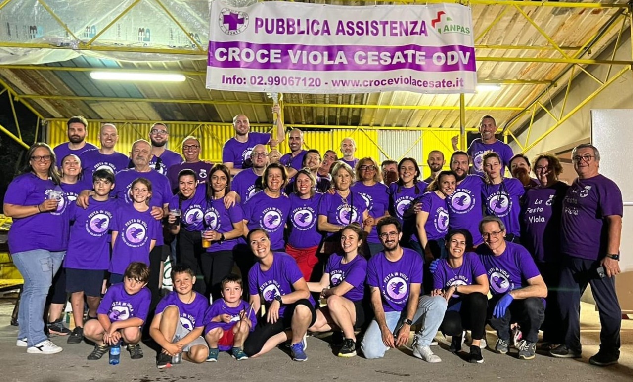 Festa per i 40 anni della Croce Viola