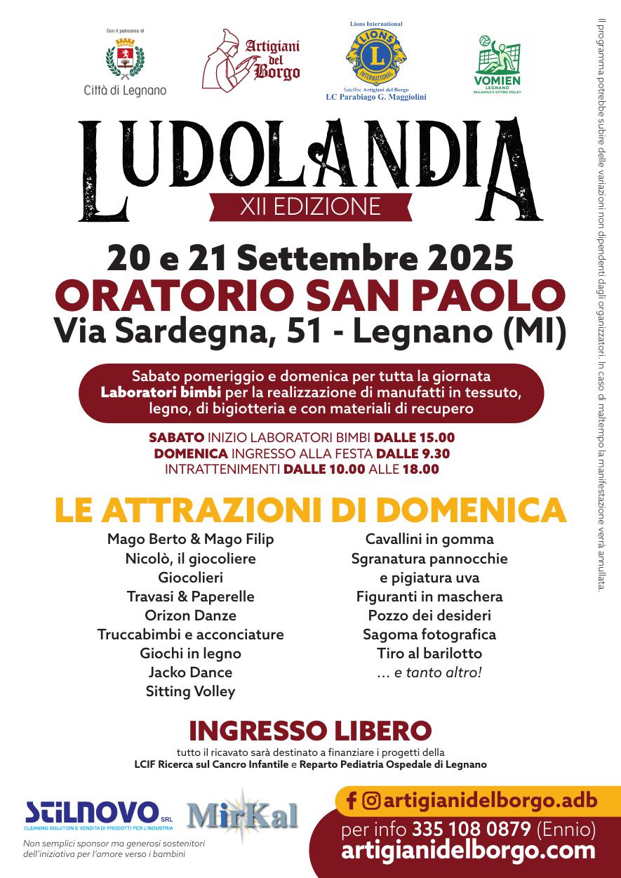 Ludolandia raddoppia, sempre nello spirito della festa e della solidarietà