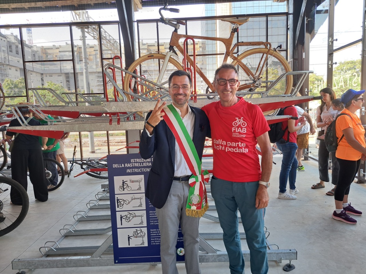 Inaugurata la velostazione: sarà aperta dalle 5 del mattino all'1 di notte