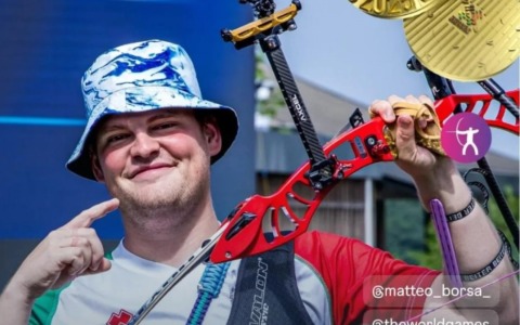 Matteo Borsani medaglia d’oro nel tiro con l’arco