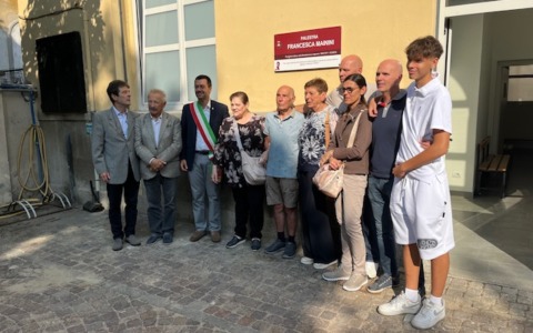 La palestra di via  Calatafimi intitolata alla staffetta partigiana Francesca Mainini 
