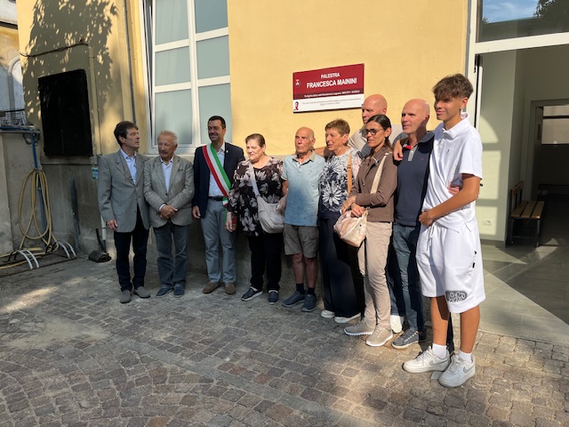 La palestra di via  Calatafimi intitolata alla staffetta partigiana Francesca Mainini 