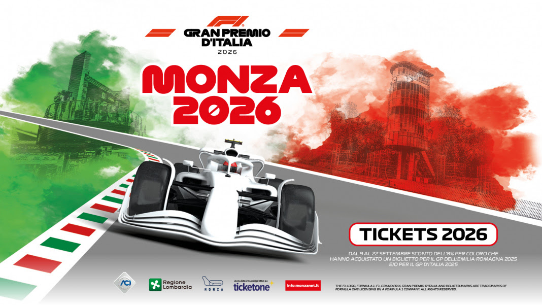 Gran premio d’Italia 2026: partita la vendita dei biglietti