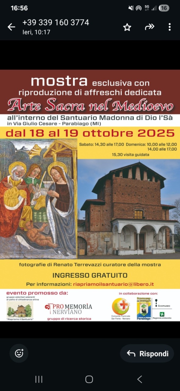 Il Santuario di Parabiago teatro della mostra di Arte sacra ispirata al Medioevo