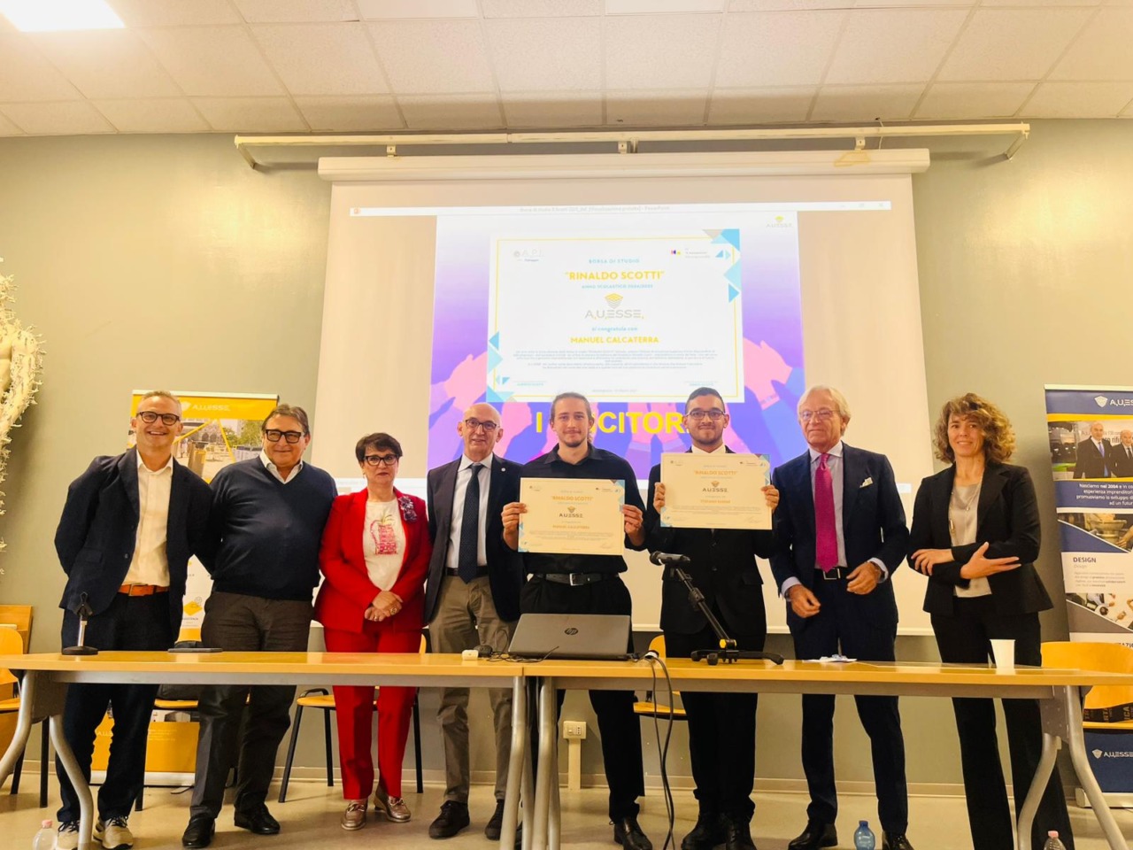 Premiati due studenti con la borsa di studio Rinaldo Scotti