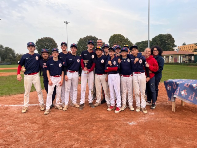 Una stagione da incorniciare per i ragazzini “terribili” dell’under 15 del Rho baseball
