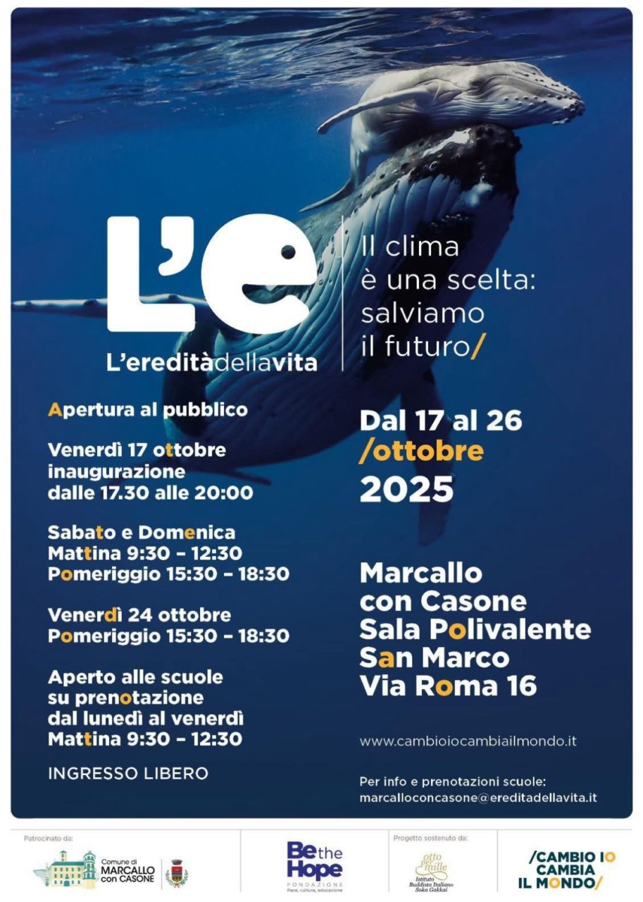 “L’eredità della vita”: una mostra dedicata ai cambiamenti climatici