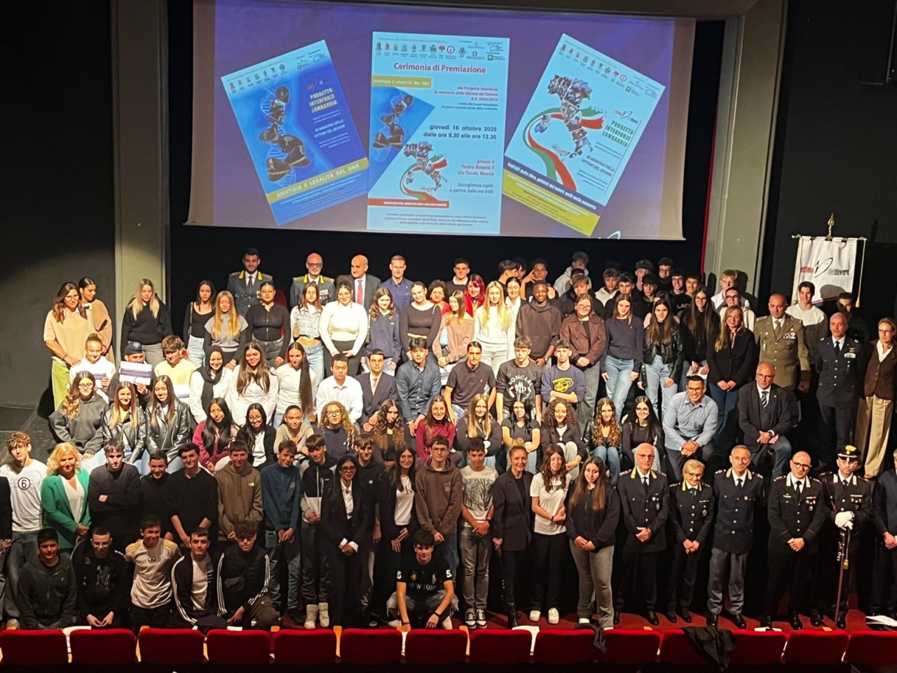 Cerimonia di premiazione del progetto Interforze in memoria delle Vittime del dovere