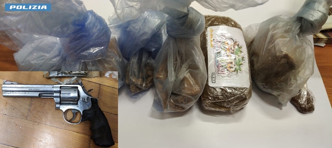 Blitz contro lo spaccio: tre arresti e sequestri di droga, rinvenuta anche una pistola