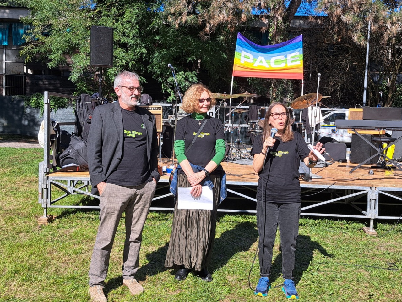 Marco Cavallo all'ingresso del Cps: inaugurato il murale inclusivo