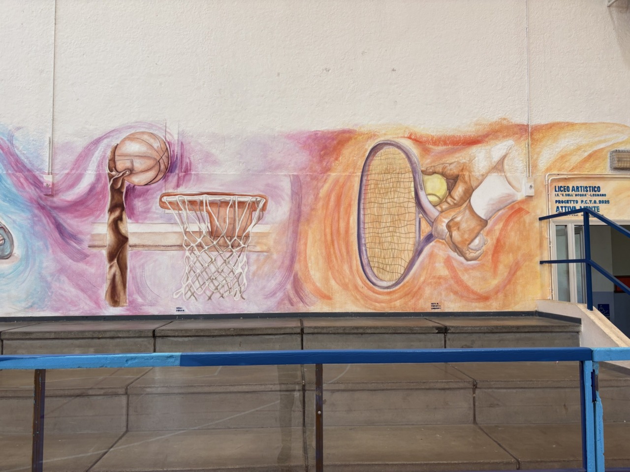 Murales alla scuola media Tosi e al liceo Galilei: doppia inaugurazione