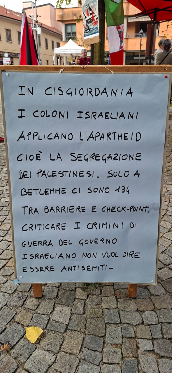 Nerviano si mobilita per la palestina