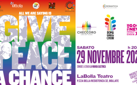 Sul palco de “La bolla” tre cori uniti per la pace