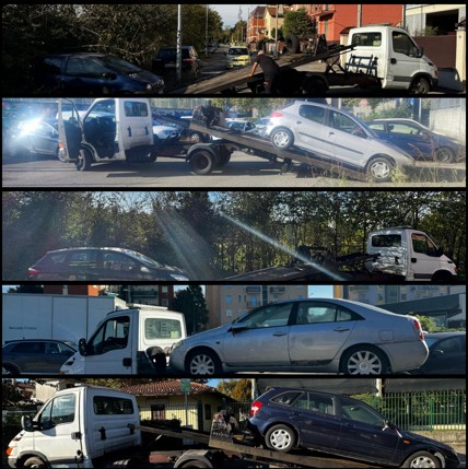 Rimossi diversi veicoli dopo i controlli della Polizia Locale