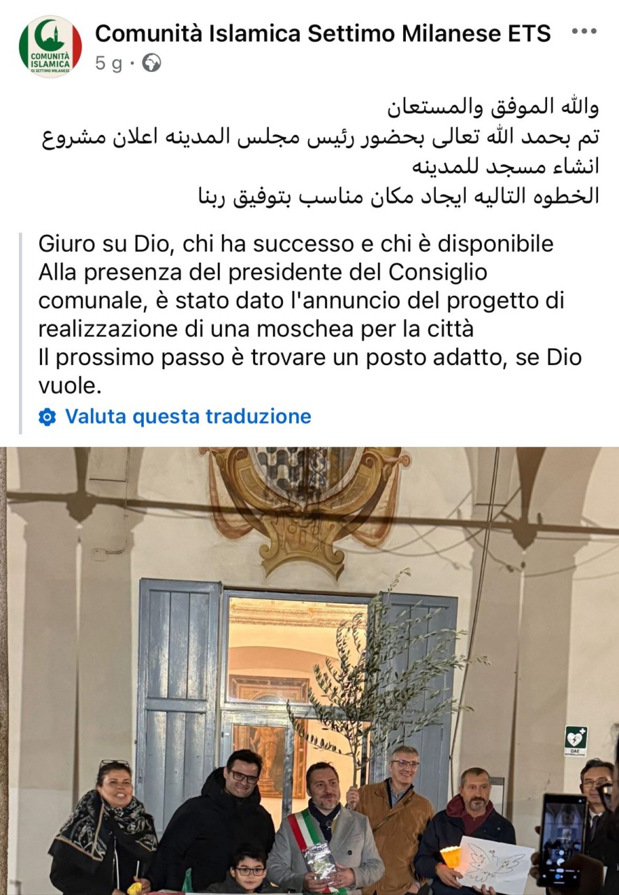 Moschea a Settimo? No, ma sui social è bufera