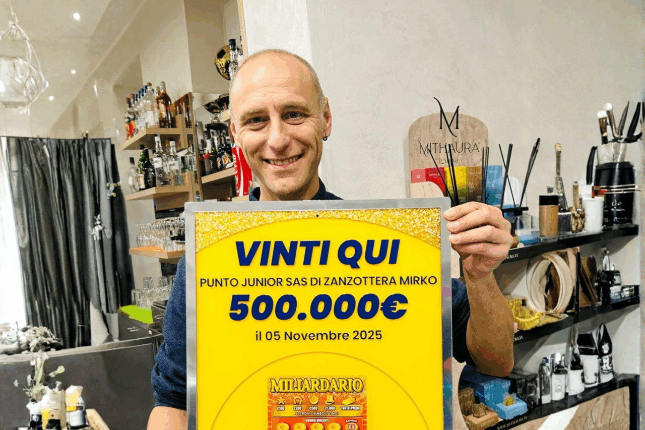 Vinti 500mila euro con un gratta e vinci