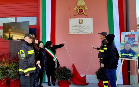 Caserma intitolata a Francesco Garavaglia, il pompiere che “ha donato la vita per il servizio”