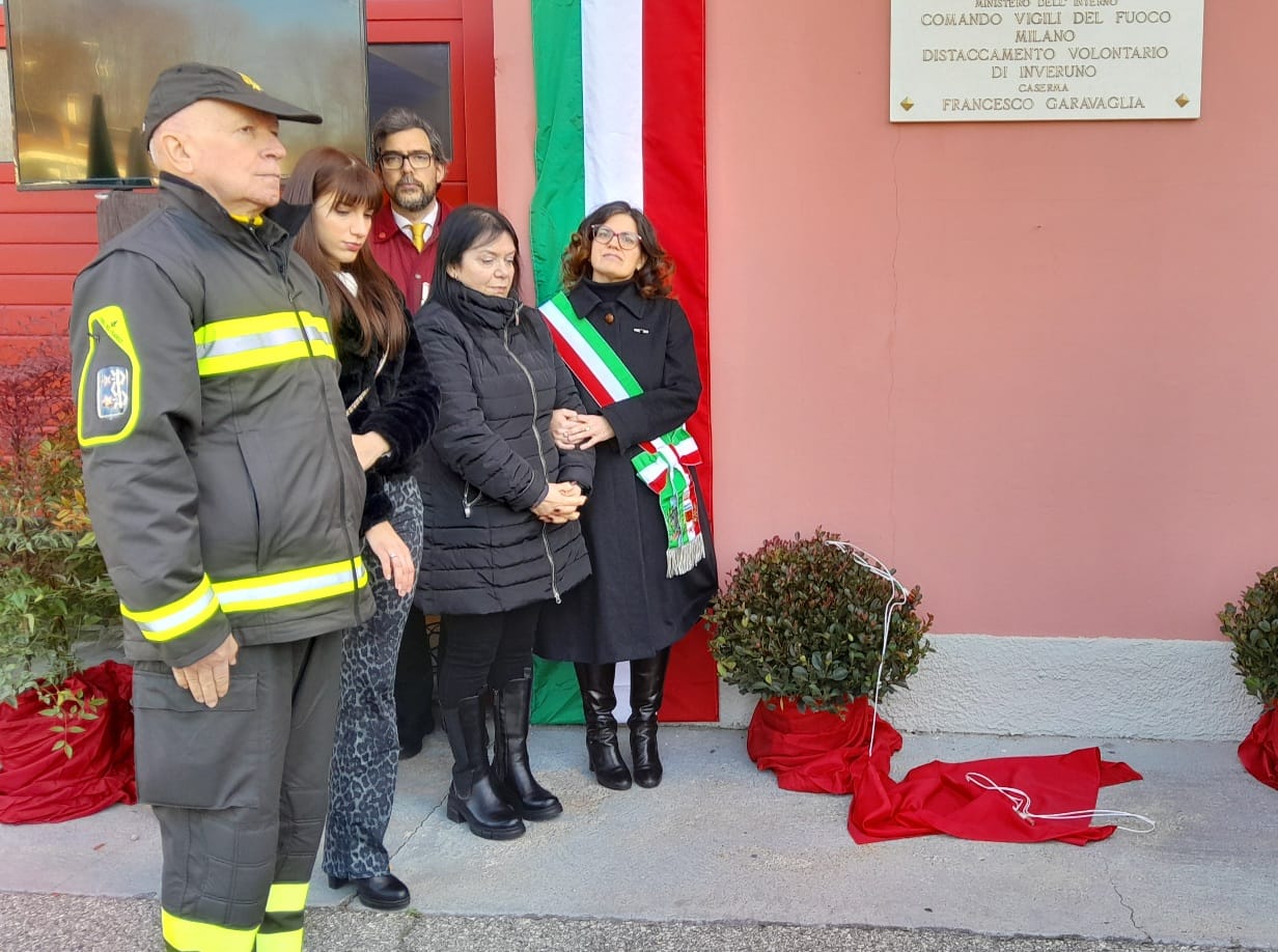 Caserma intitolata a Francesco Garavaglia, il pompiere che "ha donato la vita per il servizio"