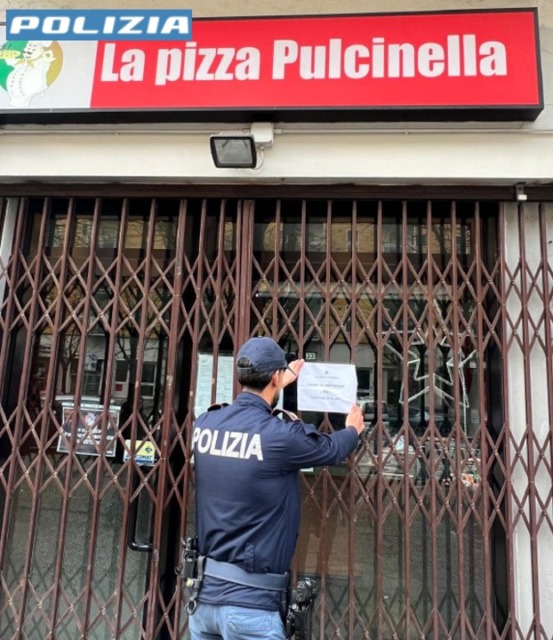 Clienti con precedenti e esposti: chiusa per 10 giorni “La pizza di Pulcinella”