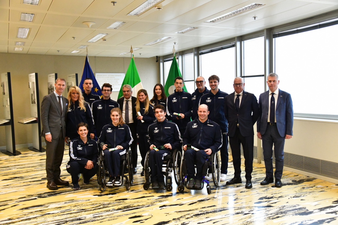 Il nuoto paralimpico premiato a Palazzo Pirelli