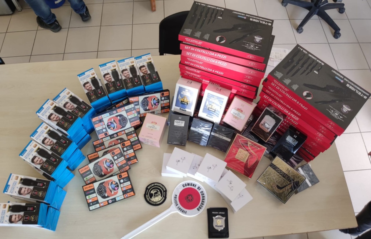 Sequestro di merce della Polizia Locale