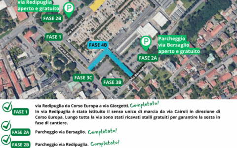 Riaperto il parcheggio Spugna di via Giorgetti