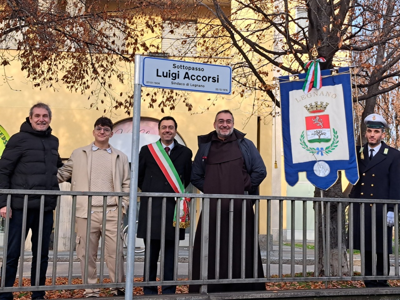 Il sottopasso centrale intitolato all'ex sindaco Luigi Accorsi