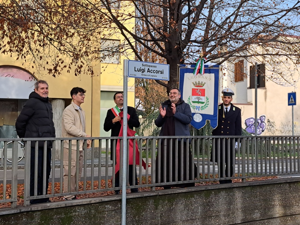 Il sottopasso centrale intitolato all'ex sindaco Luigi Accorsi