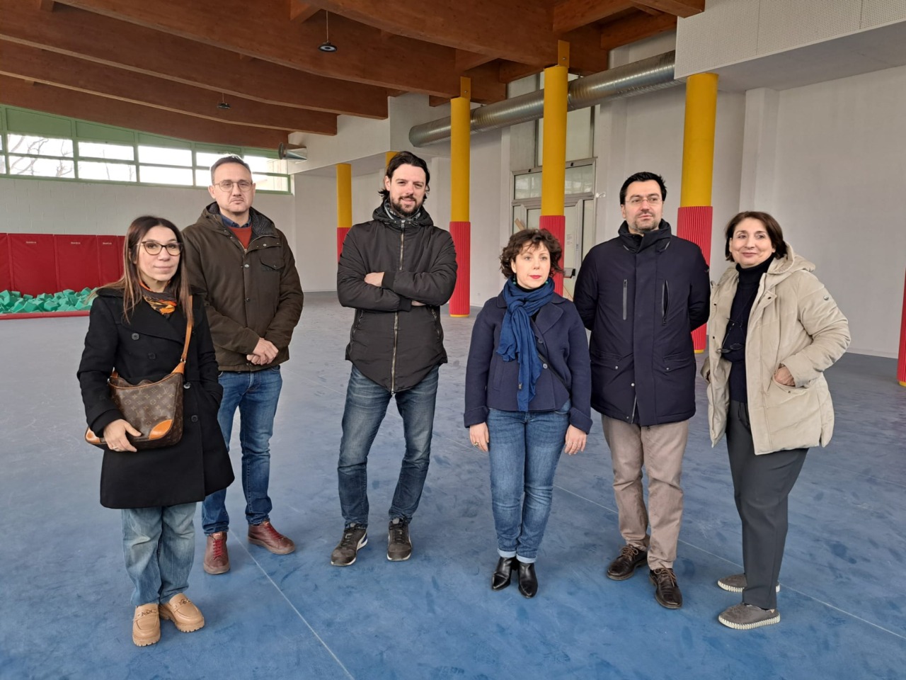 Palestra della scuola Tosi, generatori d’aria calda per risolvere subito il problema del freddo