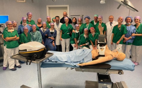 Donato al blocco operatorio dell’ospedale un nuovo massaggiatore automatico