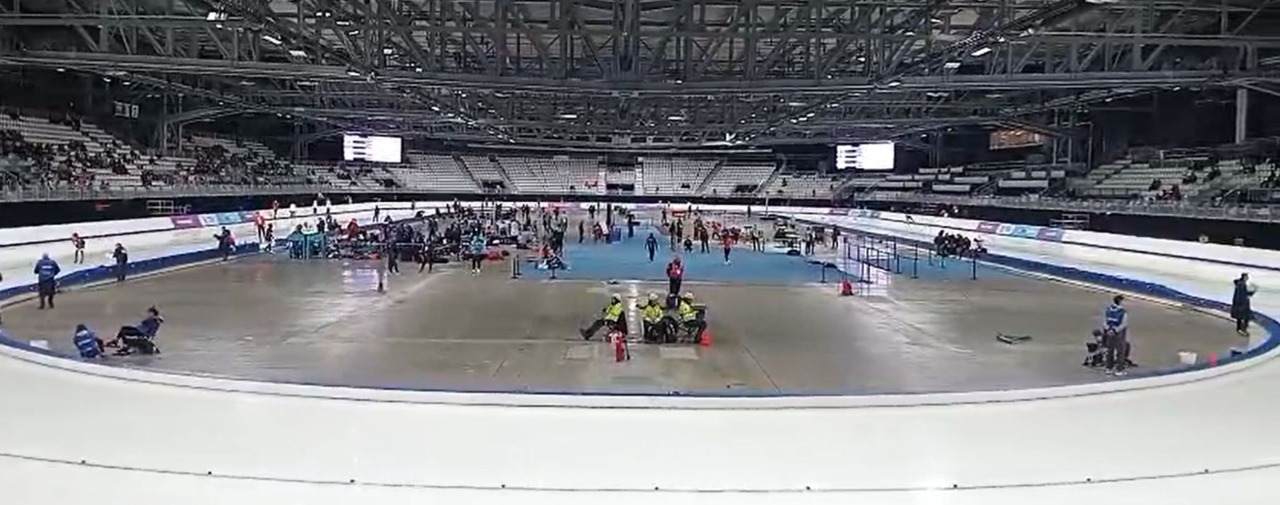 Il primo impianto olimpico aperto  è la pista di «velocità» di Rho Fiera