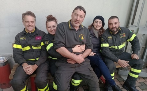 Santa Barbara omaggio al coraggio dei Vigili del Fuoco