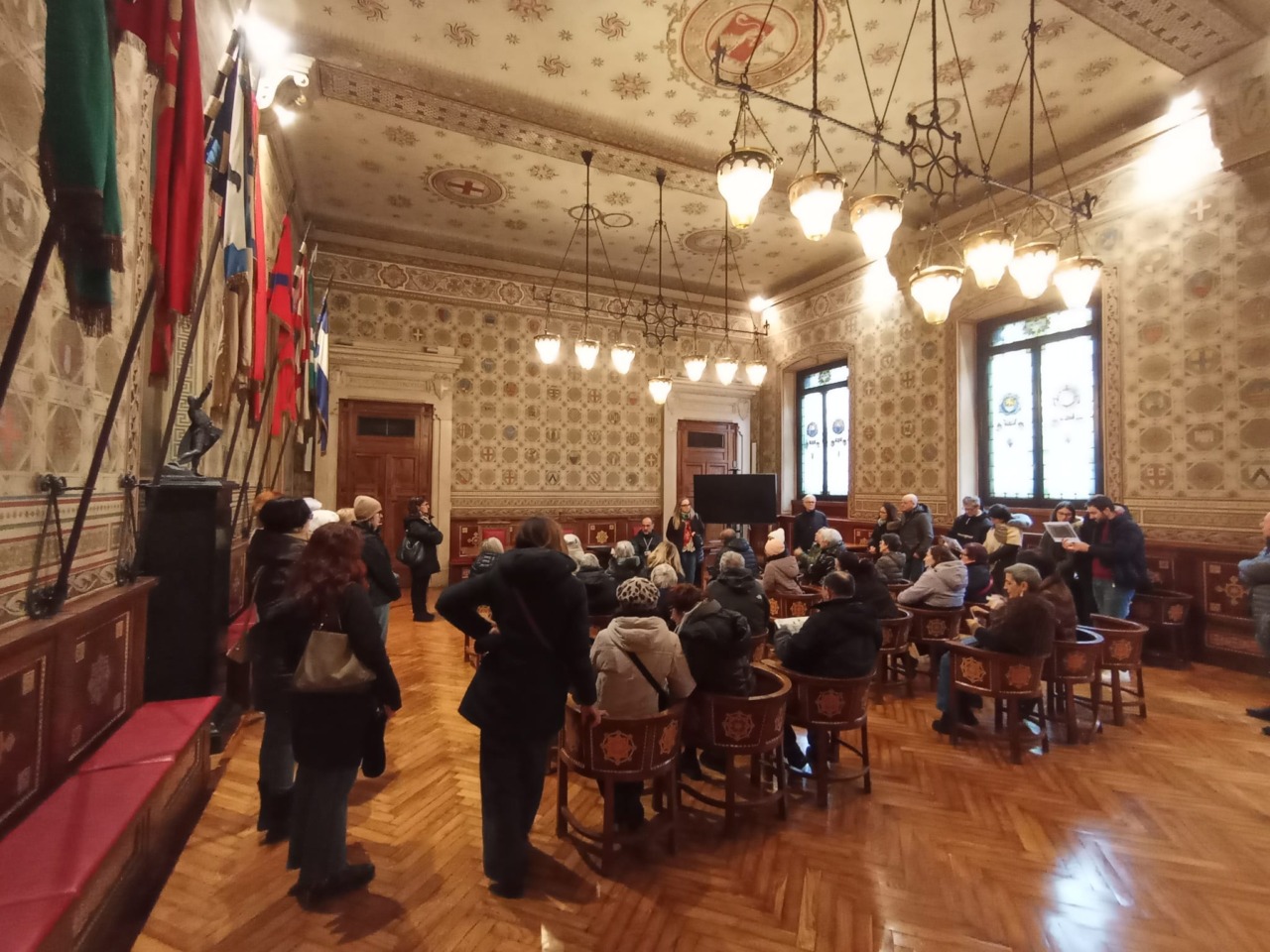 Tanti i partecipanti alla visita guidata a Palazzo Malinverni