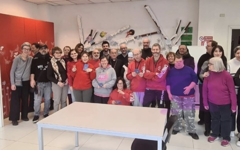 Monsignor Delpini in visita a “La città del sole”