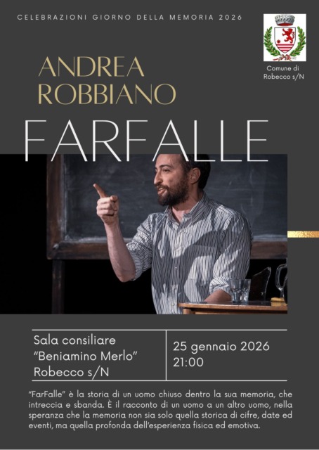 Giorno della memoria: il programma degli eventi del comune di Robecco