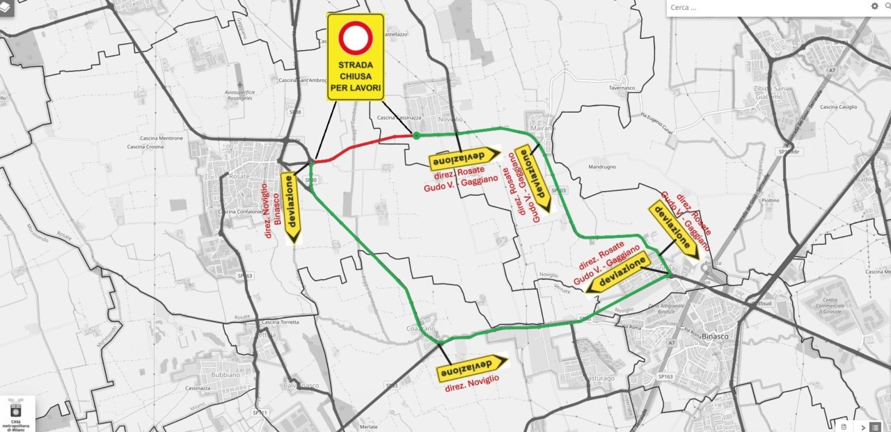 Strada chiusa due settimane per lavori