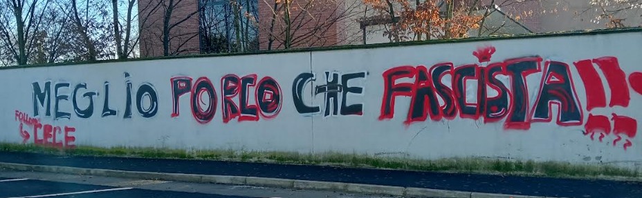 «Se sei un porco fallo a casa tua non scriverlo sui muri del cimitero»