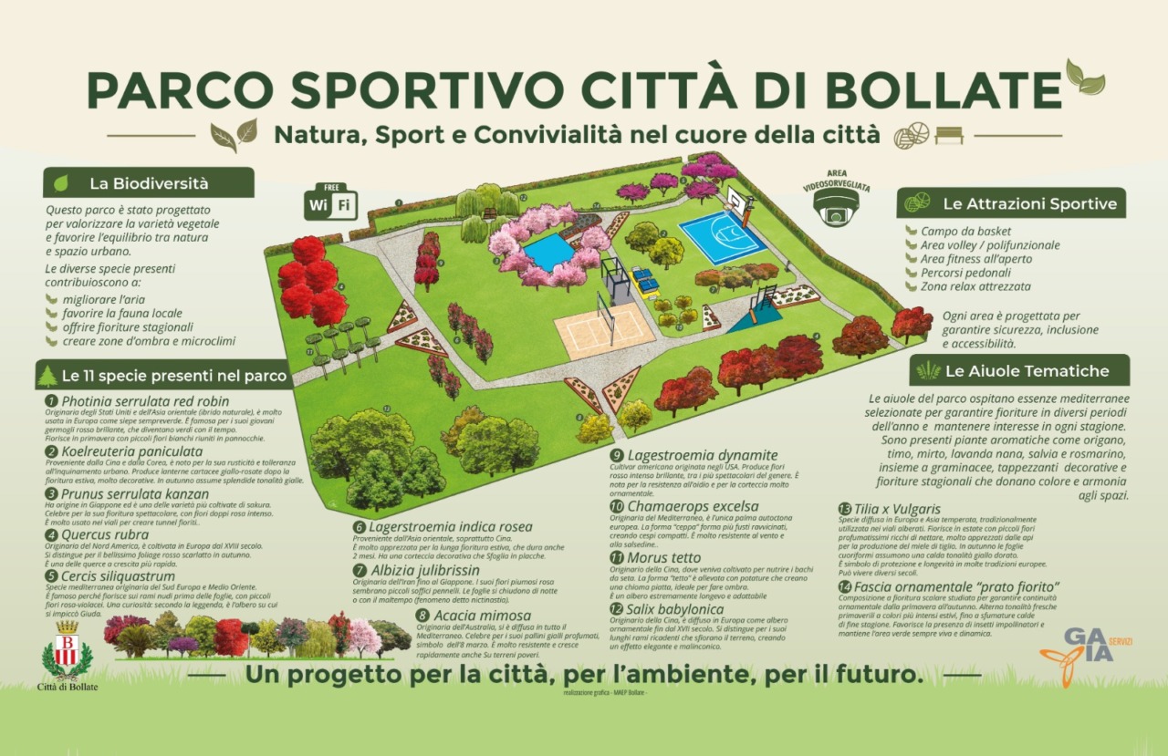 Una nuova identità per il Parco sportivo di via Verdi a Bollate