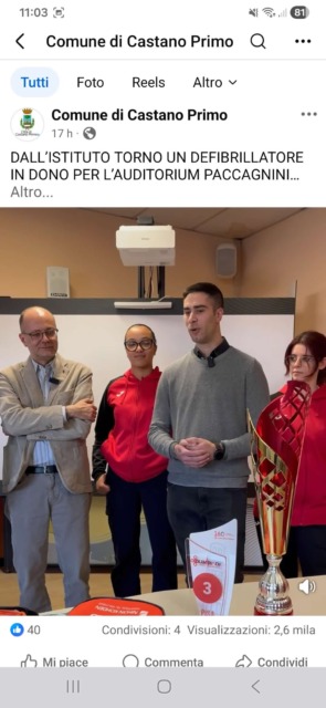 Gli studenti donano un defibrillatore al Paccagnini dopo le olimpiadi di primo soccorso