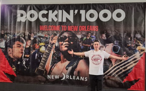 Alessandro Monti in concerto coi Rockin’1000 a New Orleans