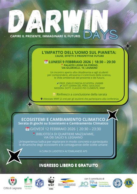 Il Darwin Day arriva in città con due eventi