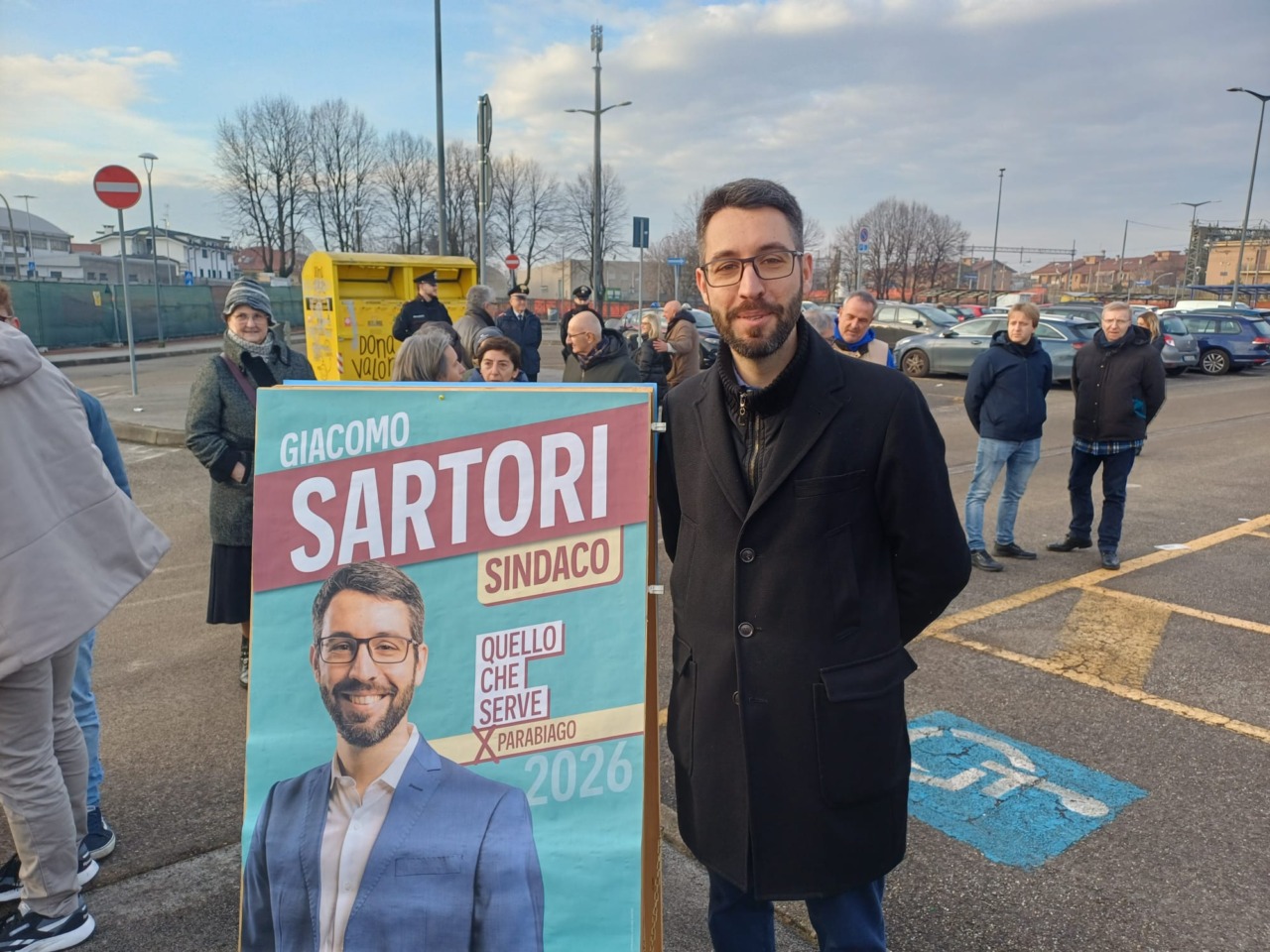 Elezioni a Parabiago, prima uscita pubblica per Giacomo Sartori: “In campo per il cambiamento e da ultimo cittadino”