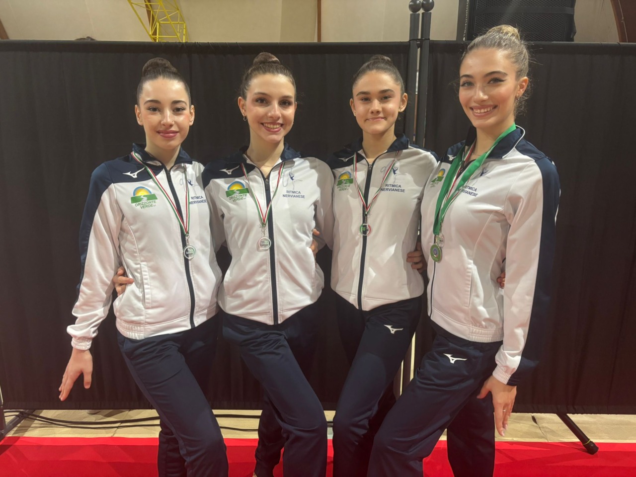 Due podi per la Ginnastica ritmica Nervianese