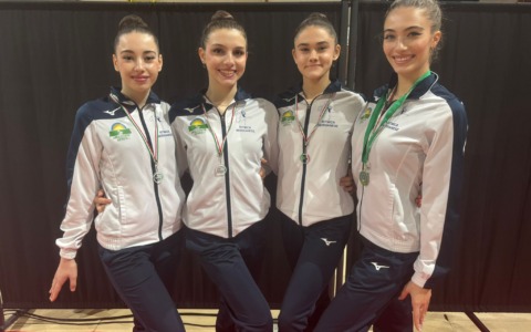 Due podi per la Ginnastica ritmica Nervianese